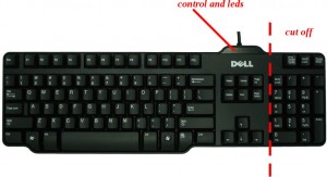 keyboard to be cutted
